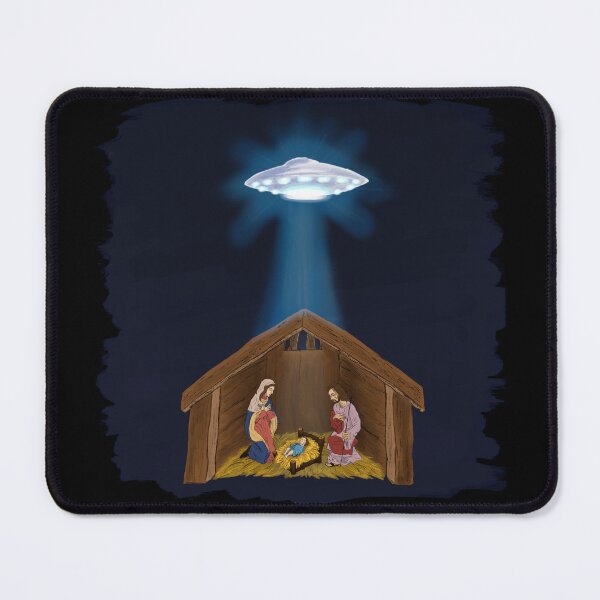 Item preview, Jesus Nativity With UFO Star designed and sold by SpaceAlienTees.