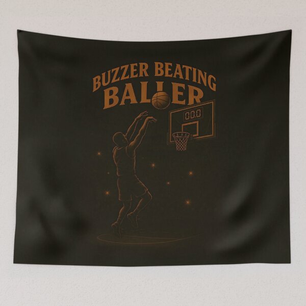 Item preview, Buzzer Beating Baller | Last Minute Wins designed and sold by Chaotic Good Mood Designs.