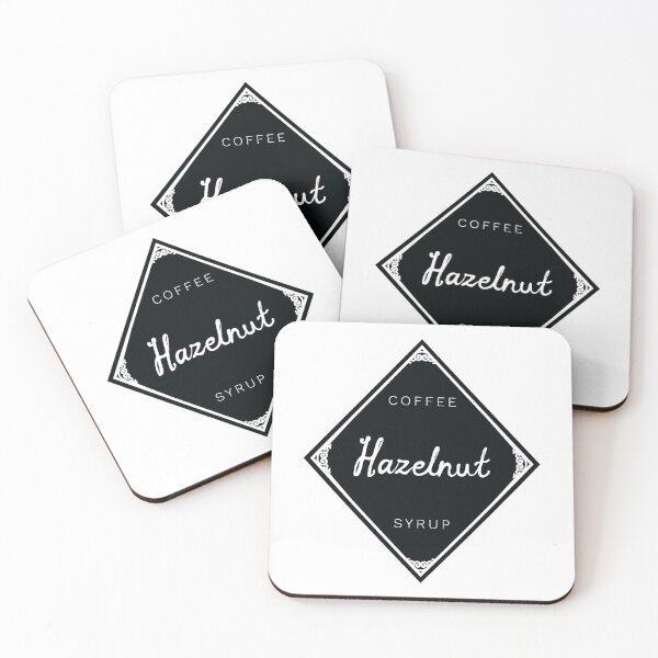 Item preview, Hazelnut Coffee Syrup Label designed and sold by LellsCreates.