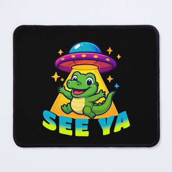 Item preview, See Ya Later – Cute Alien Abduction Croco designed and sold by Fragy72.