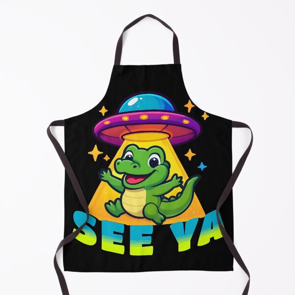 Item preview, See Ya Later – Cute Alien Abduction Croco designed and sold by Fragy72.