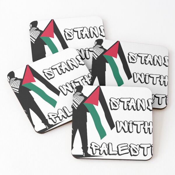 Item preview, Stand With Palestine. Man Standing Brave & Tall Holding Palestinian Flag designed and sold by Aurora-ly.