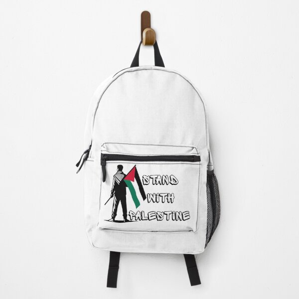 Item preview, Stand With Palestine. Man Standing Brave & Tall Holding Palestinian Flag designed and sold by Aurora-ly.