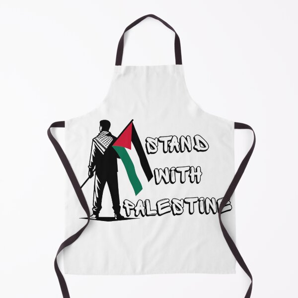 Item preview, Stand With Palestine. Man Standing Brave & Tall Holding Palestinian Flag designed and sold by Aurora-ly.