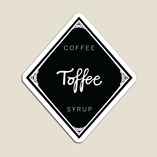 Artikelvorschau, Etikett für Toffee-Kaffeesirup entworfen und verkauft von LellsCreates.