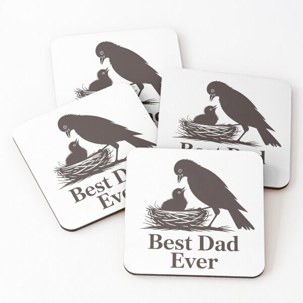 Item preview, Best Dad Ever – Bird Nest Silhouette designed and sold by Brainy Bird's Place.