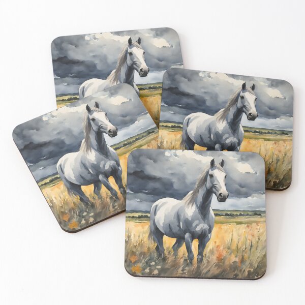 Item preview, Watercolor Grey Horse  designed and sold by Gabriela McDaniel.