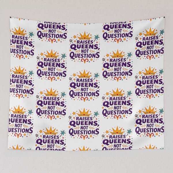 Item preview, Raises Queens Not Questions - Bold Girl Dad Statement designed and sold by Taans-Creation.
