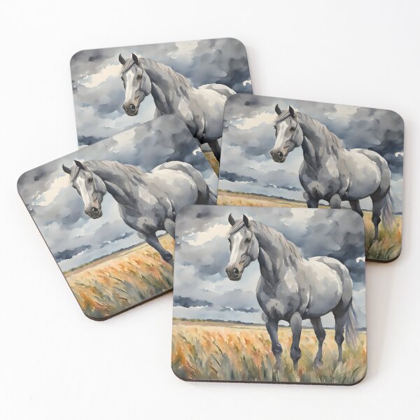 Item preview, Watercolor Grey Horse designed and sold by Gabriela McDaniel.