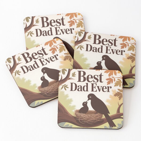 Item preview, Best Dad Ever – Fall Bird Nest Scene designed and sold by Brainy Bird's Place.
