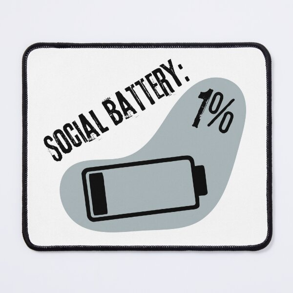 Item preview, Social Battery designed and sold by TeeFusionShop.