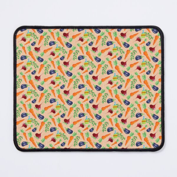Item preview, Vegetables Carrots Eggplants Radishes Olives and Olive Oil Mediterranean Style Pastel Orange designed and sold by JasmineGDesigns.