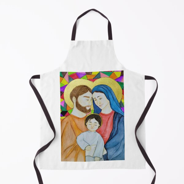 Item preview, Holy Family watercolor designed and sold by cadin.darte.