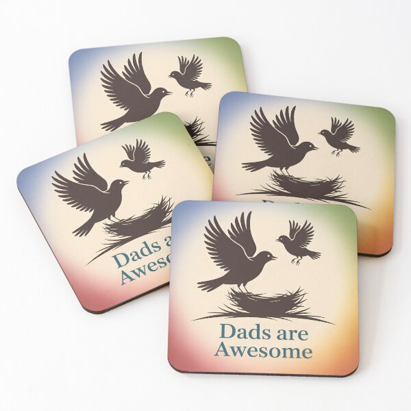Item preview, Dads Are Awesome – Birds in Flight from Nest designed and sold by Brainy Bird's Place.