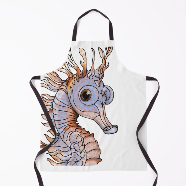 Item preview, Sealife: Ginger and Blue Seahorse designed and sold by Waubamik Perry.
