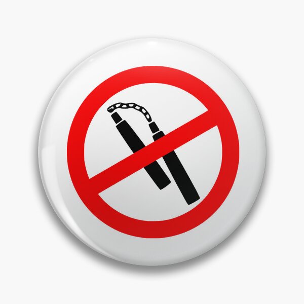 Item preview, No Nun Chucks symbol designed and sold by BangoStickers.