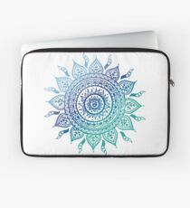 Blue Gradient Mandala Laptop Sleeve