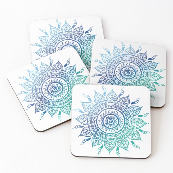 Item preview, Blue Gradient Mandala  designed and sold by adjsr.