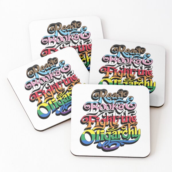 Item preview, Read books and fight the oligarchy sticker designed and sold by baranskini.