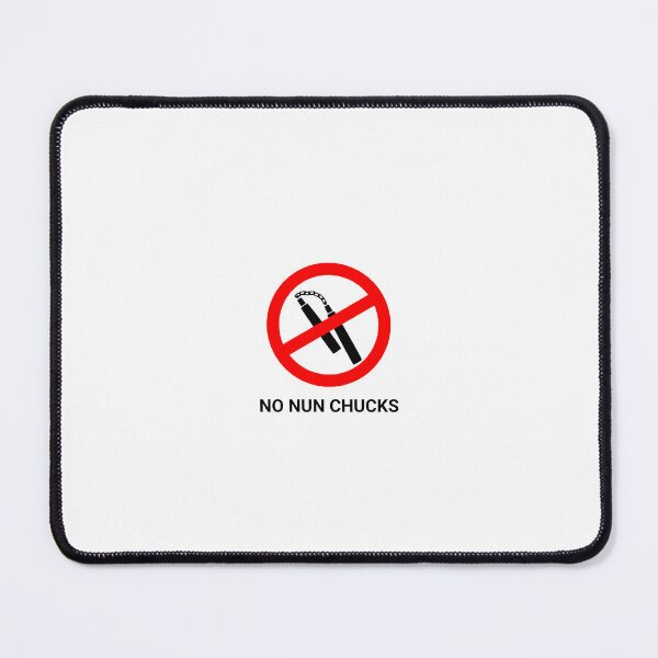 Item preview, No Nun Chucks designed and sold by BangoStickers.