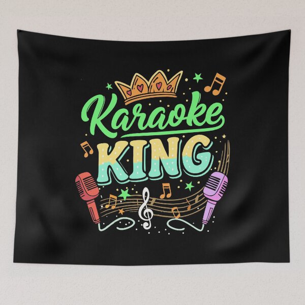 Item preview, Karaoke King Music Lover Design designed and sold by Text2tee.