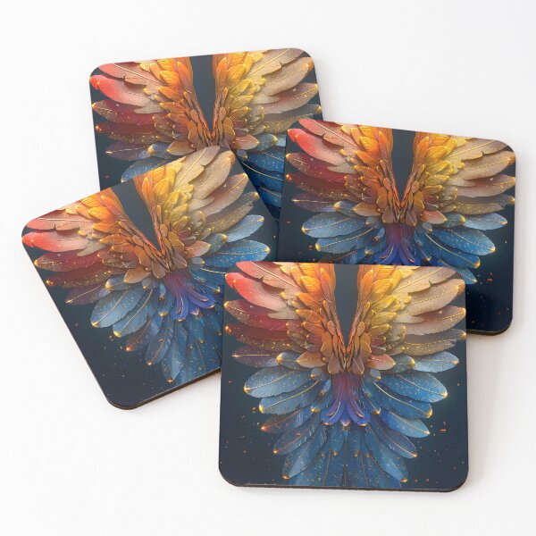 Item preview, Majestic Rainbow Wings Abstract Fantasy Art designed and sold by MatvHelen.