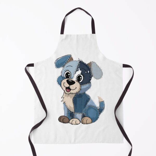 Item preview, retro funny denim patch animal dog print designed and sold by THAWORN1989.