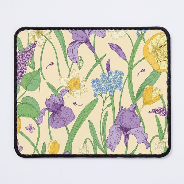 Item preview, Botanical Art - Spring Flower Gallery - Vintage Floral Garden - Cottagecore Pattern designed and sold by Jackie.Bloom.