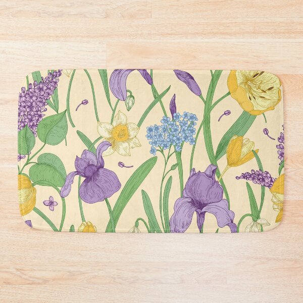 Item preview, Botanical Art - Spring Flower Gallery - Vintage Floral Garden - Cottagecore Pattern designed and sold by Jackie.Bloom.