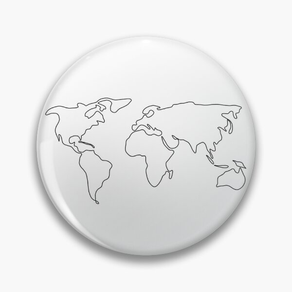Item preview, World Map Outline Illustration designed and sold by Cafecreativity.