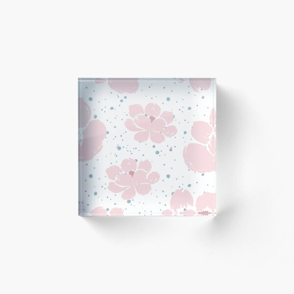 Item preview, Blue and Pink Floral Pattern – Cute Aesthetic Flower Design designed and sold by TropicalTrails.