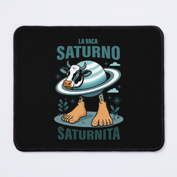 Vista previa del artículo con la obra «La Vaca Saturna Saturnita Italian Brainrot Memes Oscuro», diseñado y vendido por Sitchko.