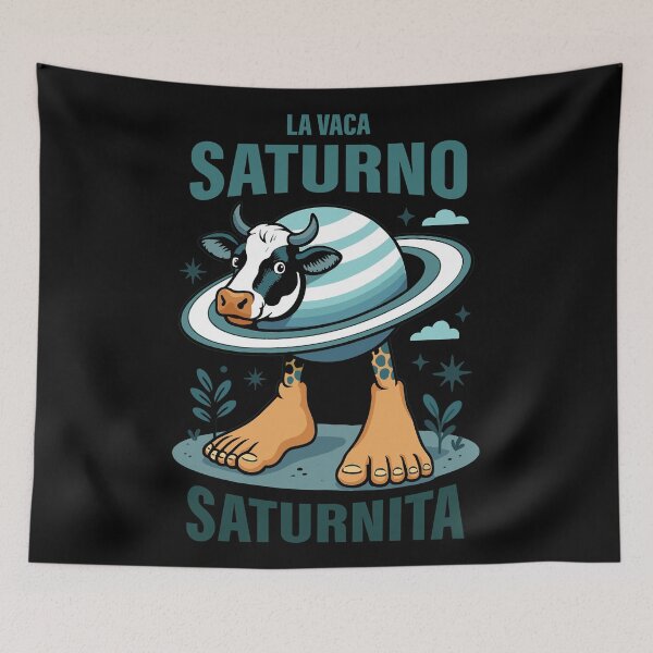 Item preview, La Vaca Saturna Saturnita Italian Brainrot Memes Dark designed and sold by Sitchko.