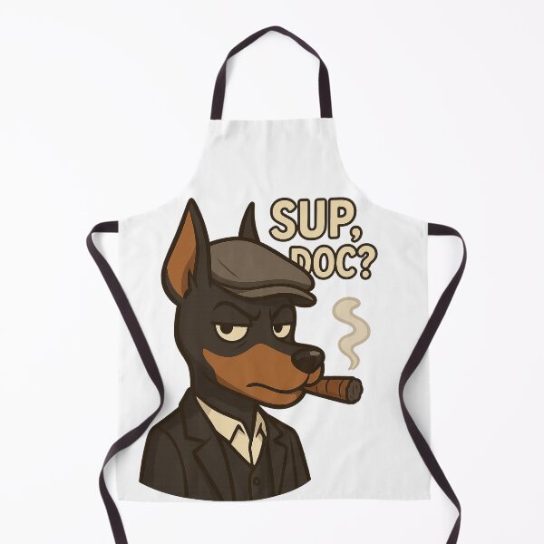 Item preview, Kawaii Doberman Gangster – “Sup, Doc?” Vintage Style designed and sold by Asbiell.