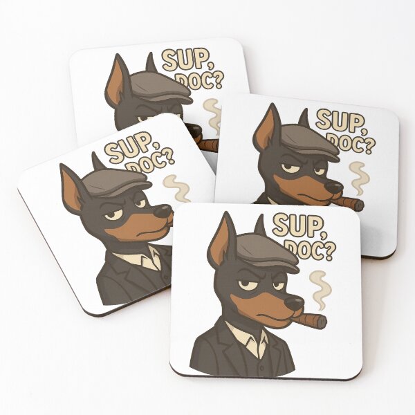 Item preview, Kawaii Doberman Gangster – “Sup, Doc?” Vintage Style designed and sold by Asbiell.