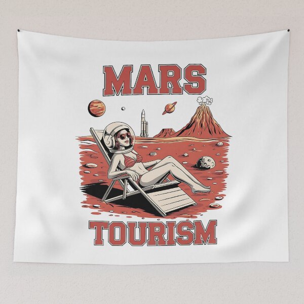 Item preview, Mars tourism - holiday on mars - Travel to mars - cruising mars Mars tourist designed and sold by JansenGS.