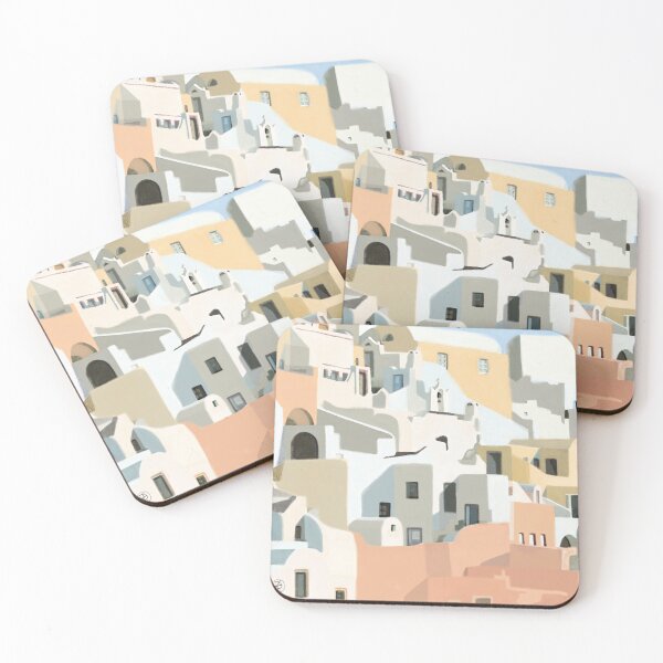 Item preview, Oia Santorini Greece Cyclades village designed and sold by Harriet Wenske.