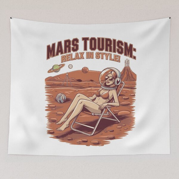 Item preview, Mars tourism - holiday on mars - Travel to mars - cruising mars Mars tourist designed and sold by JansenGS.