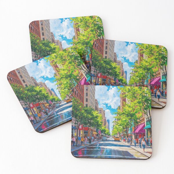 Item preview, City street painting  designed and sold by Aleksey Gladyshev.