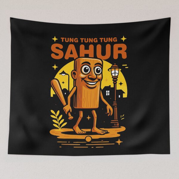Item preview, Tung Tung Tung Sahur Italian Brainrot Memes Dark designed and sold by Sitchko.