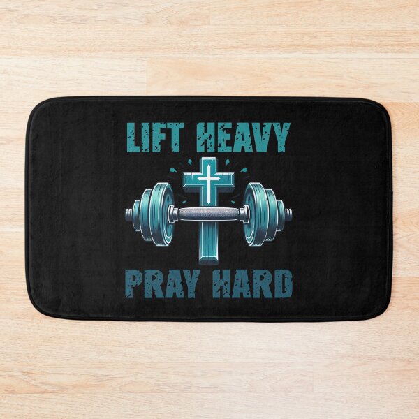 Item preview, Lift Heavy Pray Hard Christian Gym Lover designed and sold by ManiaGrania.