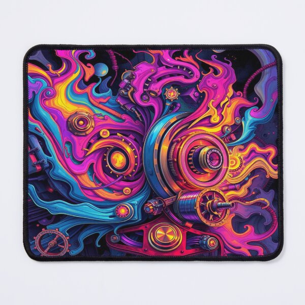 Item preview, Vibrant Abstract Dreamscape – Flood of colors meets dynamic forms in surreal harmony designed and sold by FotoworldEdel.