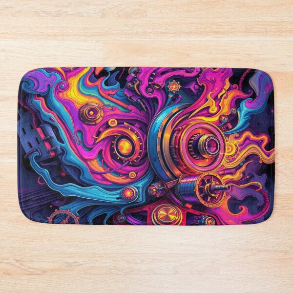Item preview, Vibrant Abstract Dreamscape – Flood of colors meets dynamic forms in surreal harmony designed and sold by FotoworldEdel.
