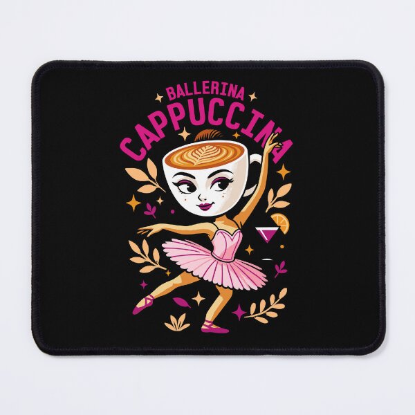 Item preview, Ballerina Cappuccina Italian Brainrot Memes Dark designed and sold by Sitchko.
