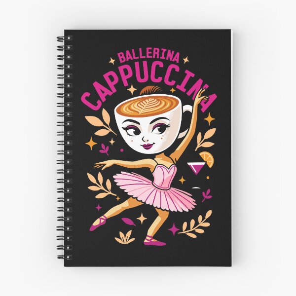 Item preview, Ballerina Cappuccina Italian Brainrot Memes Dark designed and sold by Sitchko.