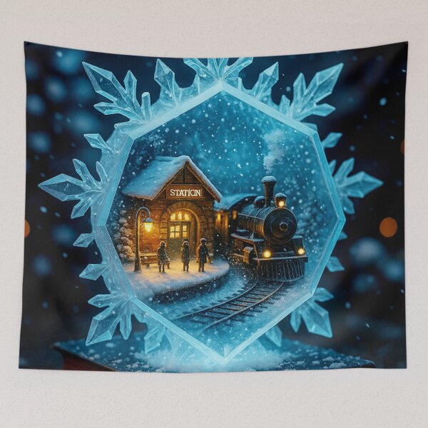 Item preview, Snowflake Station designed and sold by RinWinArts.