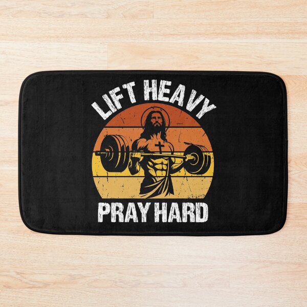 Item preview, Lift Heavy Pray Hard Christian Gym Lover designed and sold by ManiaGrania.