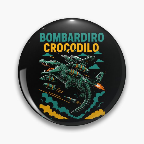 Item preview, Bombardiro Crocodilo Italian Brainrot Memes Dark designed and sold by Sitchko.
