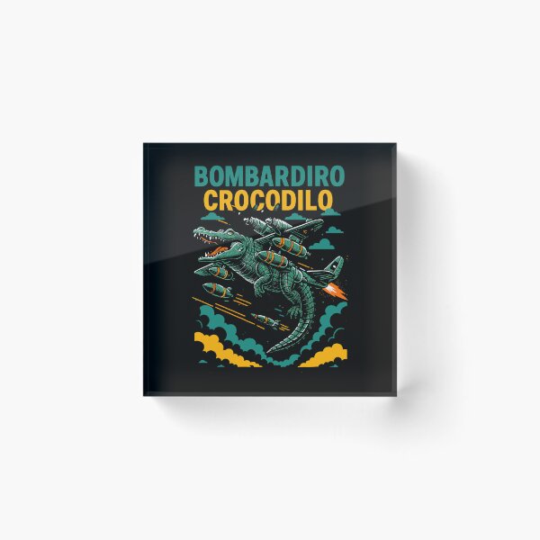 Item preview, Bombardiro Crocodilo Italian Brainrot Memes Dark designed and sold by Sitchko.