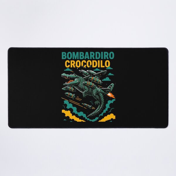 Item preview, Bombardiro Crocodilo Italian Brainrot Memes Dark designed and sold by Sitchko.
